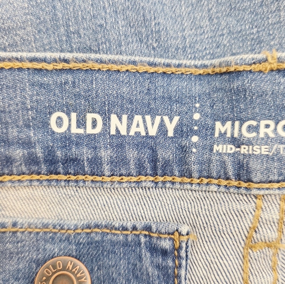 Old Navy Micro Flare Mid Rise Jeans Pants - Picture 8 of 12